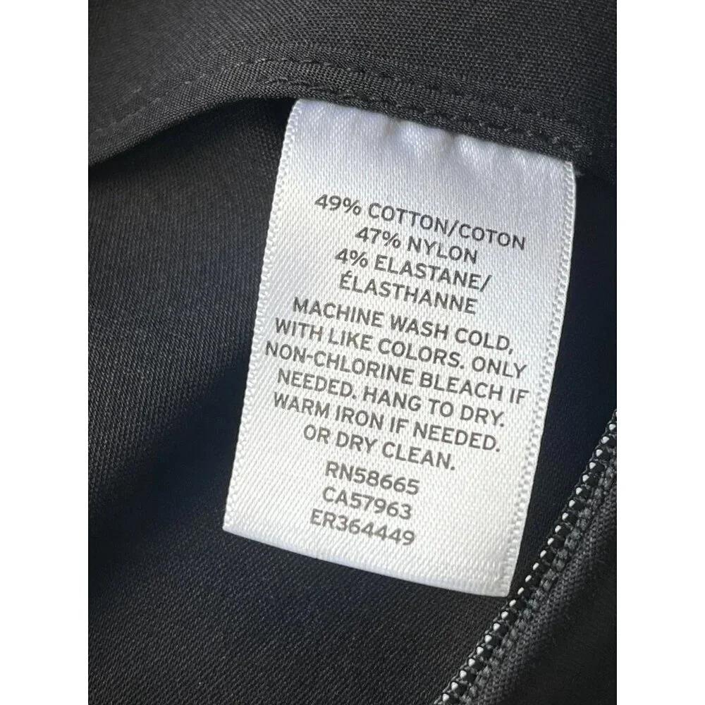 Emerson Rose Women's Black Knit Twill Woven Ankle Slim Pants Trousers Size 4 - Picture 14 of 14